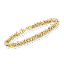 Ross-Simons 14kt Yellow Gold Braided Link Bracelet-8 in (