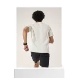 Возврат в течение 1 часа. Мужская влагоотводящая и быстросохнущая уличная футболка Arc'teryx Cormac 40+ с короткими рукавами с прямыми волосами из Канады.