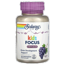 Hong Kong straight hair solaray childrens chewable tablets grape flavor to improve concentration 60 tablets