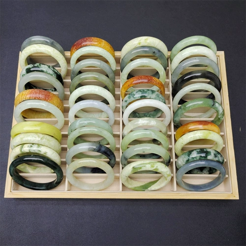 Живая специальная стрельба 29,9 с низким натуральным нефритом браслет древний стиль древнего стиля, чистый цвет, безупречный недостаток 1 бесплатная доставка