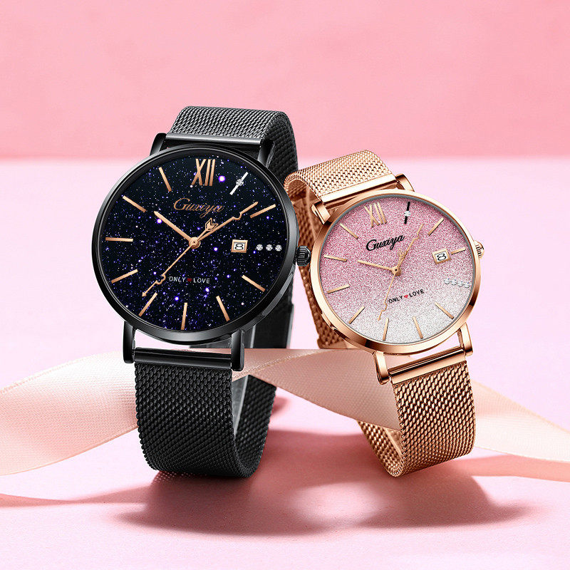 Couple watch a pair of men and women 1314 new Swiss mechanical watch Tanabata gift for girlfriend boyfriend