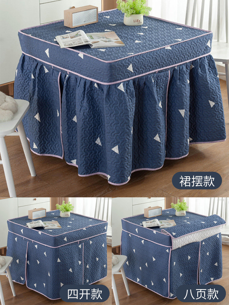 Electric oven cover Baking fire cover cover winter thickened square household electric oven table heating table cover cloth cover quilt