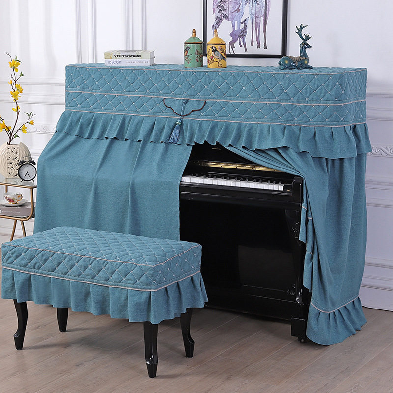 Piano Dust Cover Light Extravagant Upscale Minimalist Modern Mountain Leaf Half Hood Full Hood Boy Electronic Violin Stool Cover Clog
