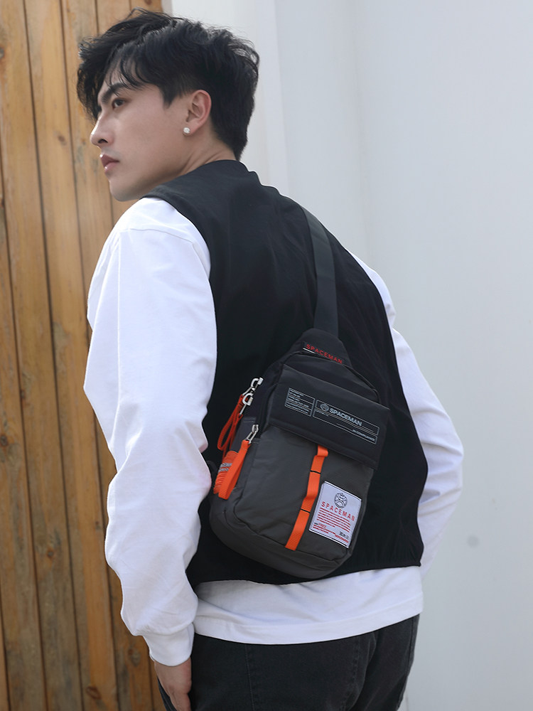 Men's Chest Pack Sports Cross-body Bag Casual Backpack Summer Shoulder Bag Outdoor Lightweight Canvas Bag Men's Small Bag