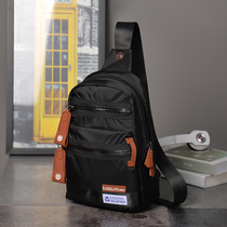 Tide Card Mens Large Capacity Chest Bag Oxford Cloth Single Shoulder Bag Sports Sloped Satchel Summer Casual Little Backpack Mans