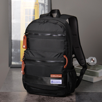 Mens Computer Double Shoulder Bag Large Capacity Boy Travel Bag Junior College Student Canvas School Bag Ins Tide