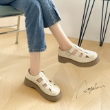 Женские сандалии Augu Shiden, новинка 2025 года, летняя верхняя одежда Baotou, повседневная обувь в римском стиле с полой свиной клеткой