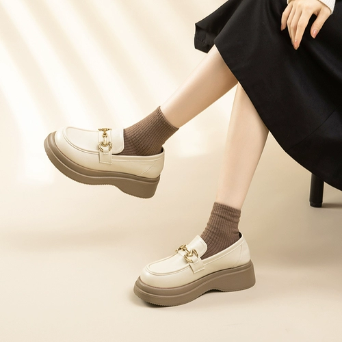 Лоферы, обувь, универсальные туфли в английском стиле на платформе для кожаной обуви, в британском стиле