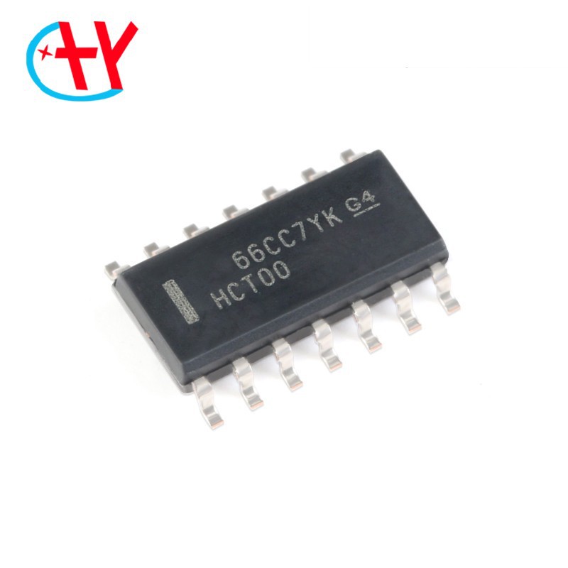 原装正品 SN74HCT00DR SOIC-14 四路2输入正与非门 贴片逻辑芯片