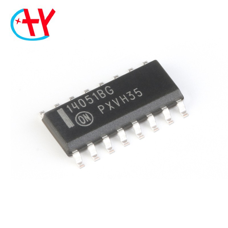 原装正品 贴片 MC14051BDR2G SOIC-16 8通道模拟多路复用器芯片