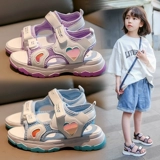 Летние спортивные сандалии, наряд маленькой принцессы, нескользящая обувь, пляжные слайдеры, подходит для подростков, мягкая подошва