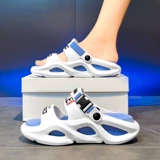 Детские тапочки для мальчиков, летняя пляжная пляжная обувь, нескользящие слайдеры, подходит для подростков, мягкая подошва