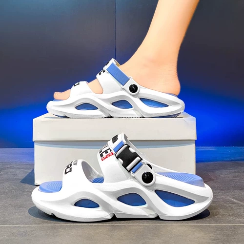 Детские тапочки для мальчиков, летняя пляжная пляжная обувь, нескользящие слайдеры, подходит для подростков, мягкая подошва