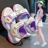 Летние спортивные сандалии, наряд маленькой принцессы, нескользящая обувь, пляжные слайдеры, подходит для подростков, мягкая подошва