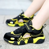 Детская сумка для мальчиков, летние сандалии, сетчатая дышащая детская спортивная обувь, подходит для подростков