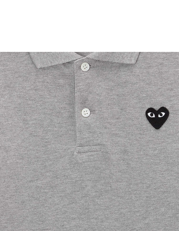 Рубашки поло it cdg play comme des garçons川久保玲童装polo衫休闲爱心缝饰 I.t