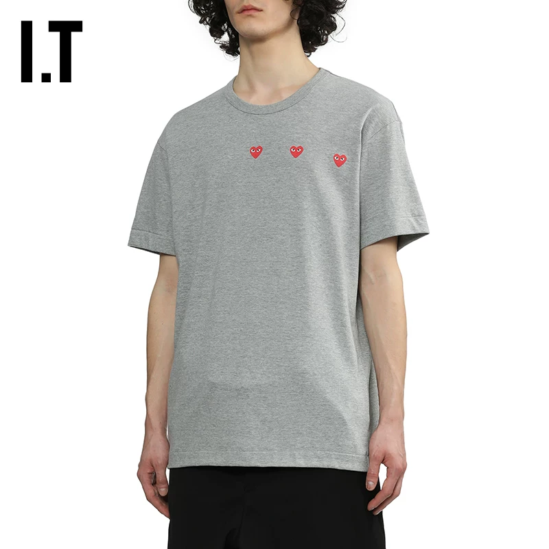 ИТ CDG Play Comme des Garcons Чуаньцю Бао Линг базовая рубашка-поло круглый вырез короткий рукав футболка