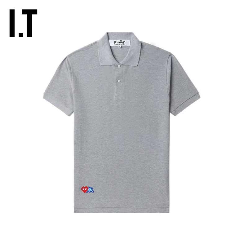 It cdg play comme des garçons Kawaku Ling мужская футболка поло с коротким рукавом проста и стильно