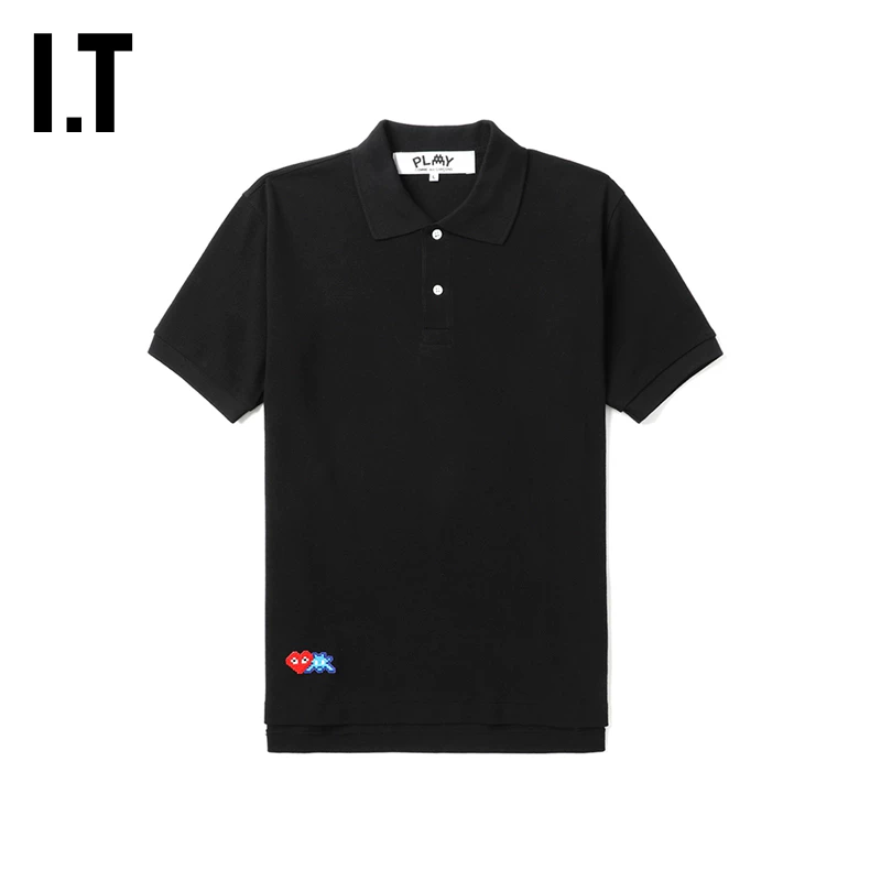 It cdg play comme des garçons Kawaku Ling мужская футболка поло с коротким рукавом проста и стильно