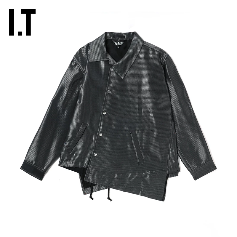 IT CDG COMME des GARÇONS HOMME BLACK парный асимметричный наклонный пиджак