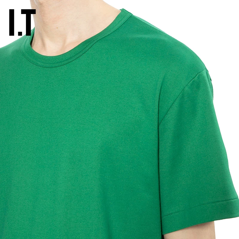 IT CDG COMME des GARCONS HOMME PLUS мужская однотонная футболка с короткими рукавами в повседневном базовом стиле