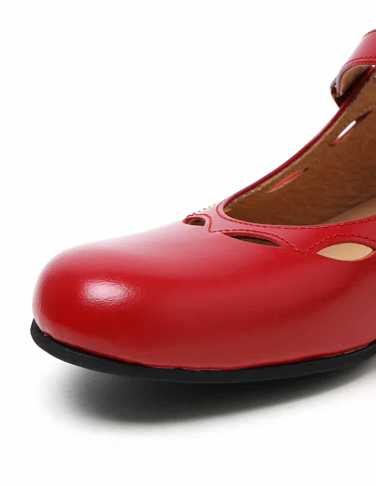 Туфли Мэри Джейн it cdg comme des garcons girl女款玛丽珍鞋复古镂空皮鞋平底鞋