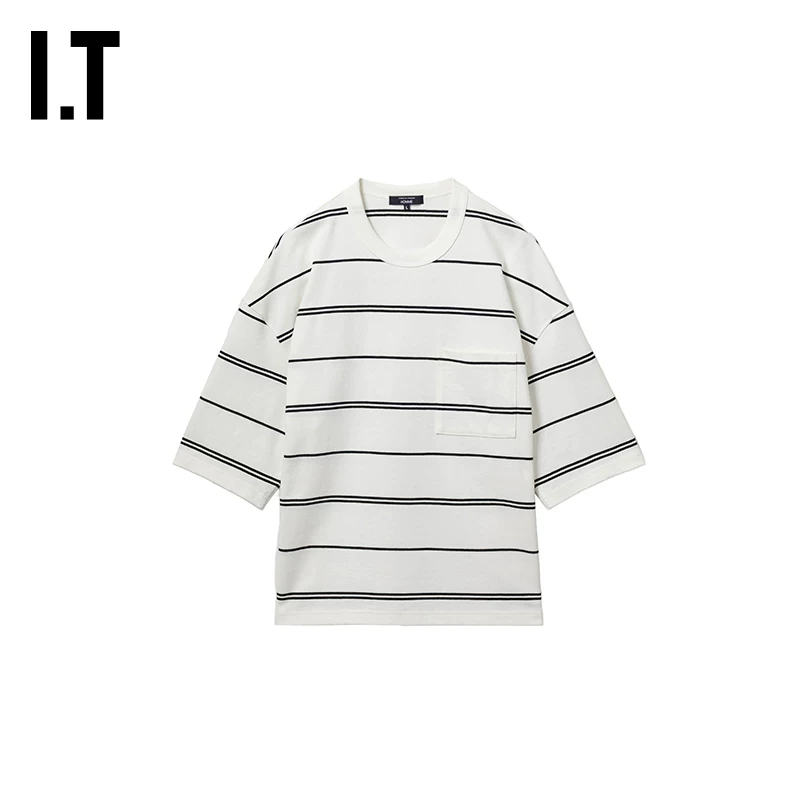IT CDG COMME des GARCONS HOMME мужской силуэт плечо, спущенные плечи, в полоску, топ с новым стилем