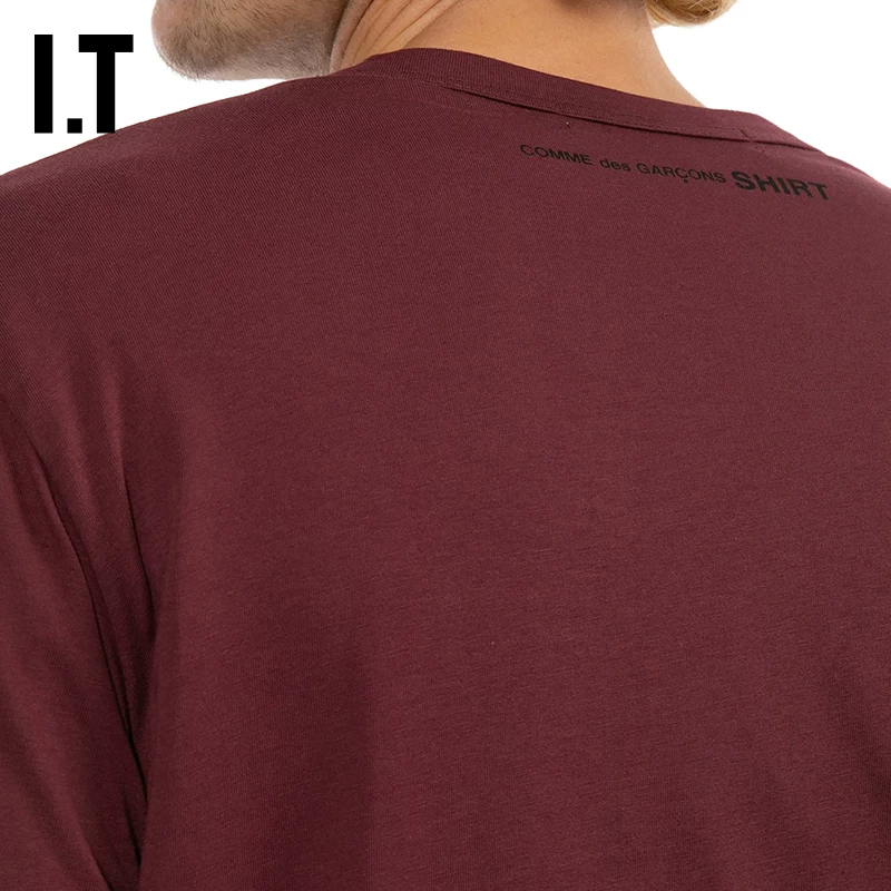 [IT CDG COMME des GARCONS SHIRT男装纯色短袖T恤新款简约基础款]