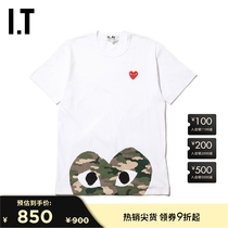 IT CDG PLAY COMME des GARCONS Kikubo Kuri men's short-sleeved T-shirt spring and summer leisure