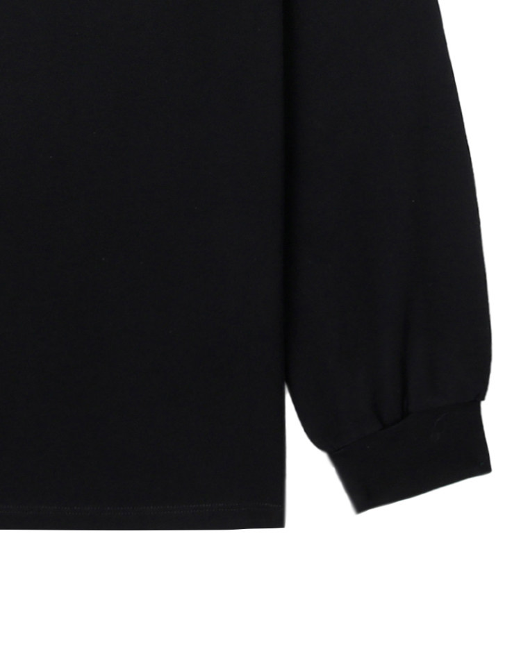 Лонгслив с круглым воротником, оверсайз, с печатью вашего логотипа, 600mm,                  