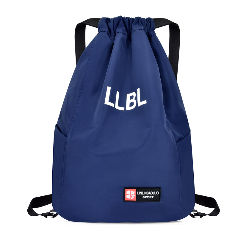 Beam Pocket Double Shoulder Bag for men and women Waterproof Shoulder Bag Large Capacity Sports Bag Fitness Bag students Light Rope Travel Bag