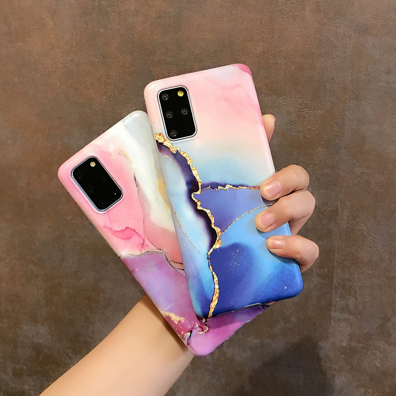 Marble veins Samsung s21ultra mobile phone protective shell anti-fall s10plus Nordic lukewarm wind soft shell note10 Jean Joins fashion s20 silicone gel apply notte