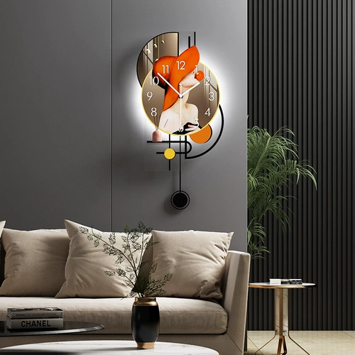 Креативные модные высококлассные современные часы, легкий роскошный стиль, простой и элегантный дизайн