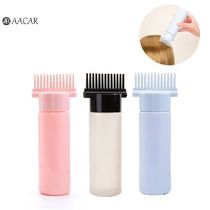 120ml Hair Dye Refillable Bottle Applicator Comb Multicolor
