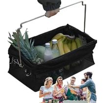 Outdoor Folding Mesh Storage Basket Camping Organizer