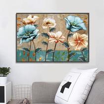 Diamond stickers 2021 New Full diamond living room abstract flower stickers cross stitch 2021 restaurant bedroom masonry embroidery