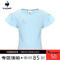 Tail clearance Lecac French Rooster spring soft and comfortable round neck short sleeve children