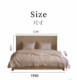 ຫ້ອງນອນແມ່ບົດ wedding bed wabi-sabi style Nordic fabric soft bed light luxury retro cotton and linen fabric bed 1.8 large bed simple modern