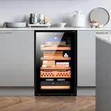 Jiahuang ck-68c кубинский сигарный шкаф Постоянный температура и влажность Мини-красное вино двойное кабинет.
