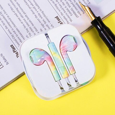 Apple X fruit ear machine line iPhon7Plus8 Xr XS11 12ProMax flat head in ear type e creative Type-c