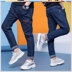 Bé 15 tuổi quần ròng thời trang màu đỏ giá rẻ mùa xuân váy boy denim mùa xuân và mùa thu trẻ em 150cm mùa hè 12 tuổi mặc bên ngoài 