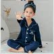 Trẻ em Pyjama 3 cô gái 4 áo dài tay 5 bông 6 mùa thu 8 trẻ em 9 năm mùa xuân cũ và cô gái mùa thu quần áo nhà thiết.