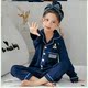 Trẻ em Pyjama 3 cô gái 4 áo dài tay 5 bông 6 mùa thu 8 trẻ em 9 năm mùa xuân cũ và cô gái mùa thu quần áo nhà thiết.