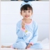 Trẻ em Pyjama 3 cô gái 4 áo dài tay 5 bông 6 mùa thu 8 trẻ em 9 năm mùa xuân cũ và cô gái mùa thu quần áo nhà thiết. 