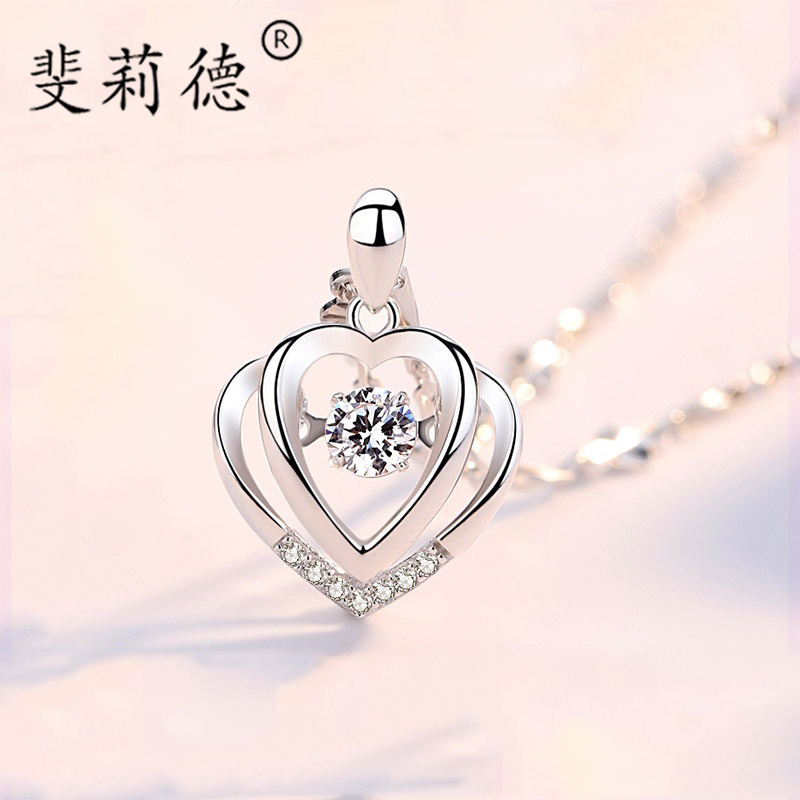 Sterling silver necklace female collarbone chain fashion trendy internet celebrity Sen personality ins simple temperament versatile jewelry to send girlfriend