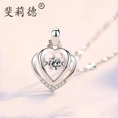 Sterling silver necklace female choker fashion tide Net Red Son personality ins simple temperament Joker jewelry send girlfriend