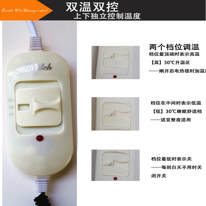 US overseas special 110V pet electric blanket Single cushion waterproof adjustable temperature heating plate Taiwan Japan