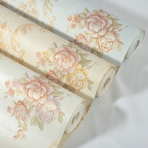 Self-adhesive 3d Solid European style Idyli Field non-woven wallpaper Cozy Bedroom Living Room Room Decorated Stickers Home Wallpaper