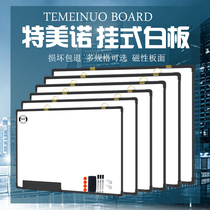 Whiteboard hanging black border small whiteboard single-sided magnetic hanging movable blackboard Home Office education meeting childrens day shift training graffiti writing board message memo wall-mounted board