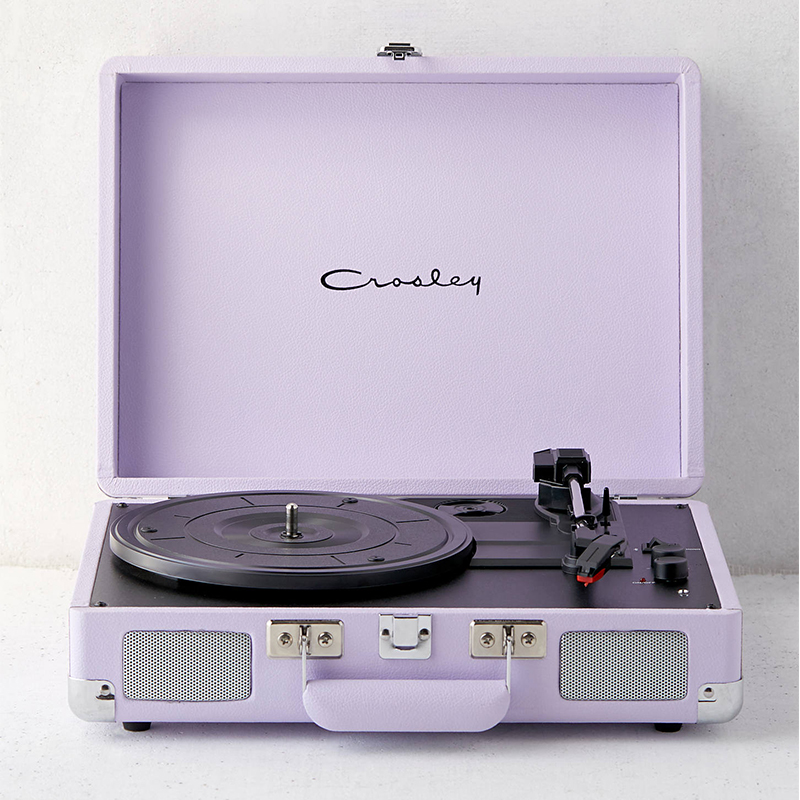 American Crosley bluetooth vinyl record player retro gramophone lavender color home portable portable audio